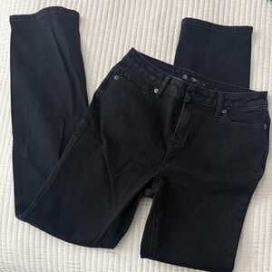 Women's Black Straight Leg Jeans